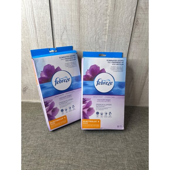 Febreze Other - Febreze Vacuum Bags 8 Pk Electrolux S Models Premium Allergen Filtration 2 Boxes